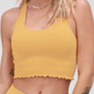 SPIRITUAL GANGSTER Amor Crop Tank Apricot Gold M/L VGUC